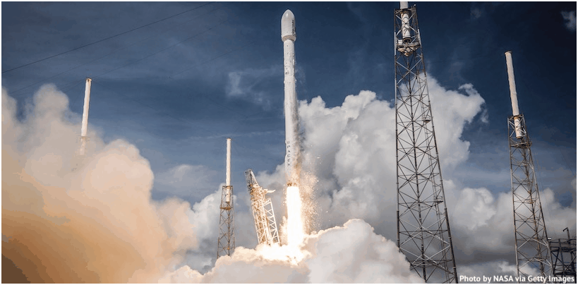 „Falcon 9“ pakopos nusileidimas ant plūduriuojančios platformos