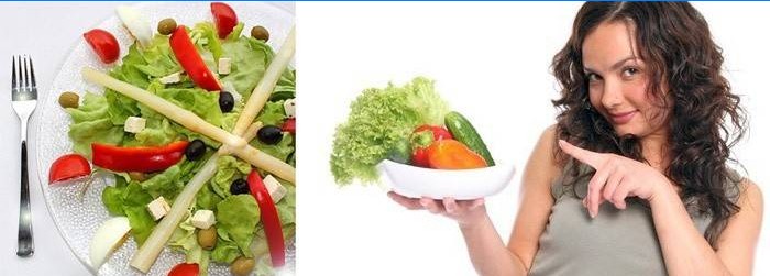 Daržovės, siekiant padidinti apetitą
