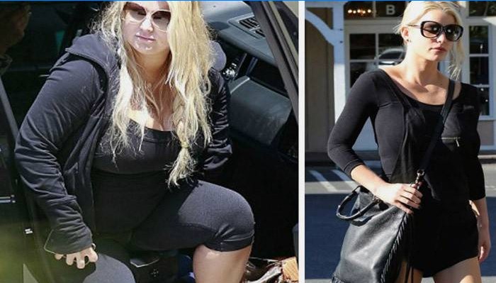 Mergaitė prieš ir po mesti svorį dėl kefyro dietos