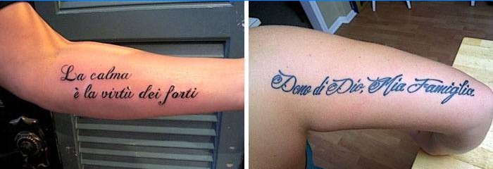 Tatuiruotė italų kalba