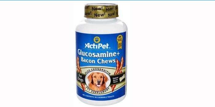 Vitaminai šunims Actipet Gliukozaminas +