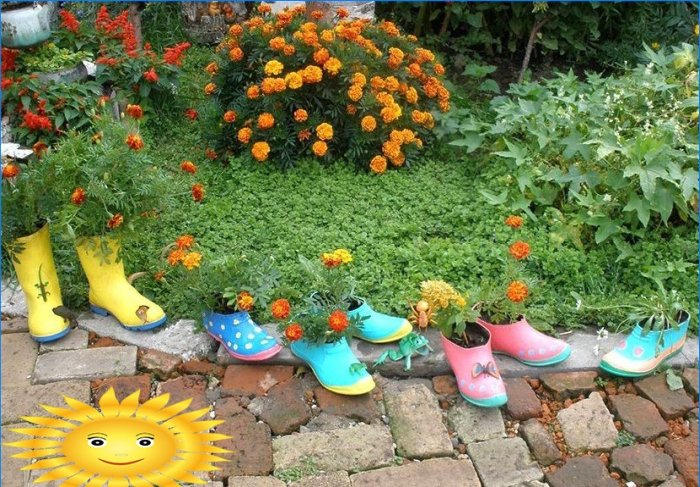 32 nuotraukų idėjos originaliam „pasidaryk pats“ sodo dekoravimui