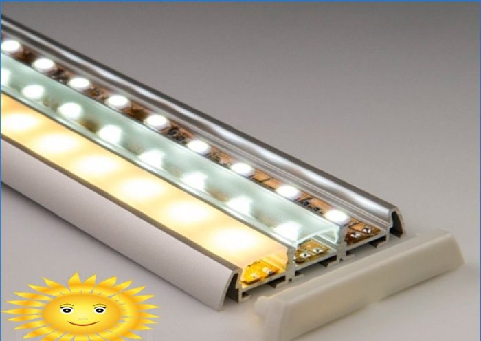 LED juostelė iš aliuminio profilio