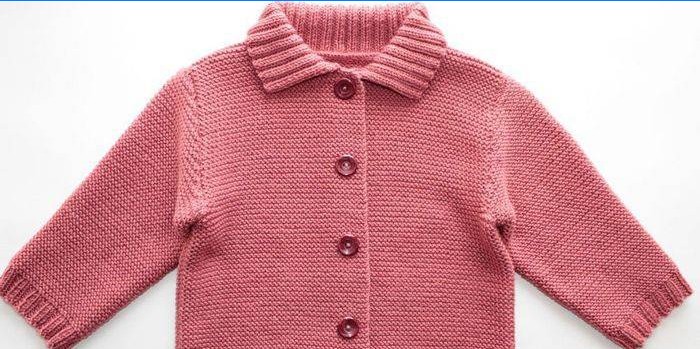 rožinis vaikų megztas megztinis