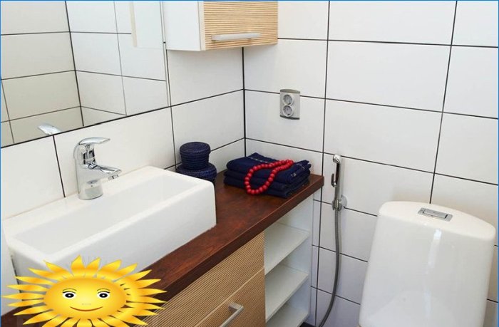 Paslėpto higieninio dušo įrengimas „pasidaryk pats“