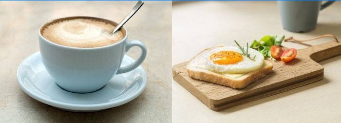 Kava ir pusryčiai „Sandwich“
