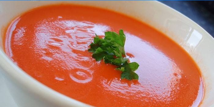 Pomidorų pastos kreminė sriuba