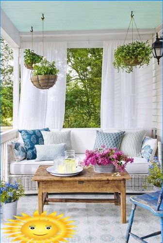 Vasaros verandos dekoravimo idėjos