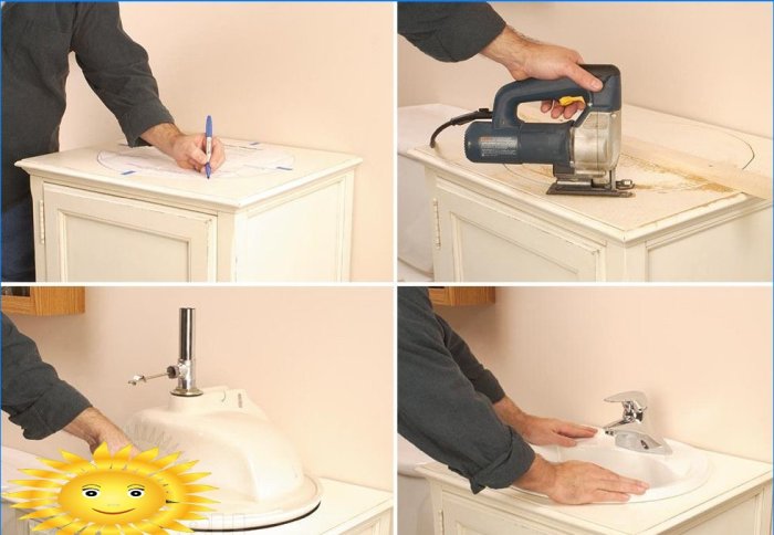 Kaip vonios kambaryje sumontuoti kriauklę savo rankomis