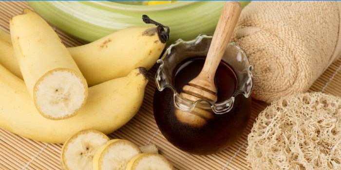 Bananų plaukų kaukės ingredientai