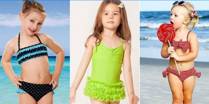 „Pasidaryk pats“ maudymosi kostiumėlis 2–5 metų mergaitėms