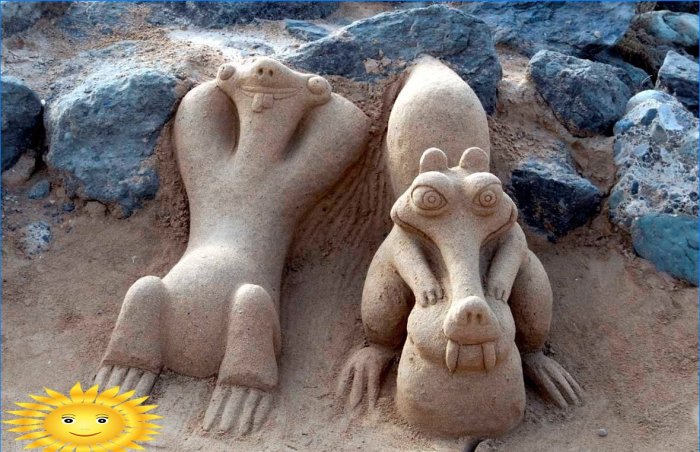 Smėlio skulptūros: nuotraukų pasirinkimas