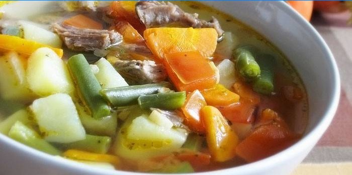 Jautienos daržovių sriuba