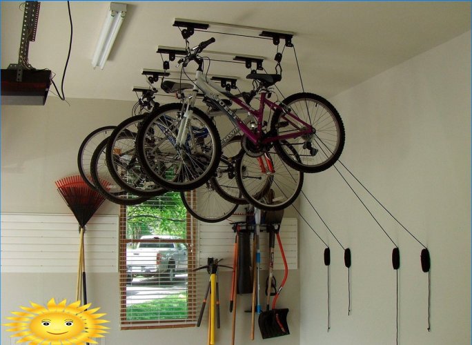 Visų tipų dviračių laikymo lentynos: nuo gatvės iki buto
