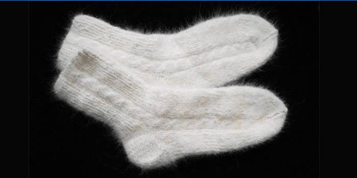 Samojedų vilnos kojinės