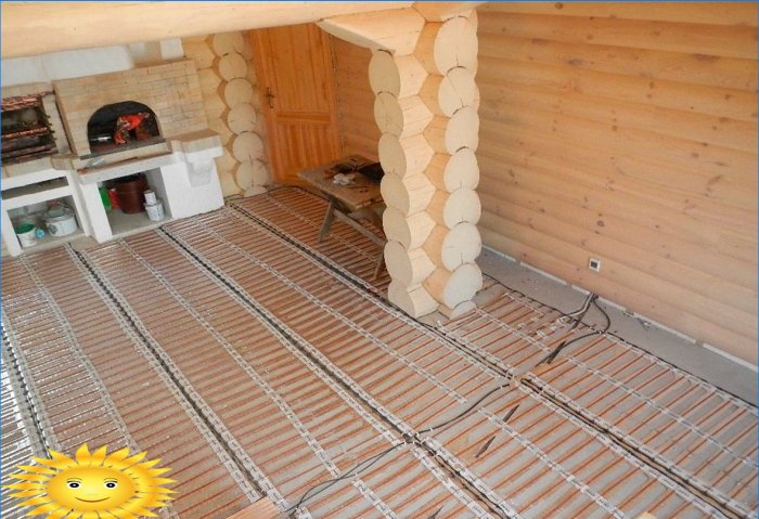 Kaip mediniame name pasidaryti šiltas grindis