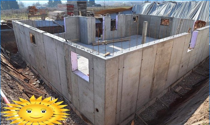 Monolitinių betoninių konstrukcijų gamyba žemos temperatūros hidraulinio rėmo būdu