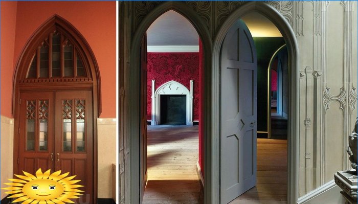 Gotikinio stiliaus vidaus durys