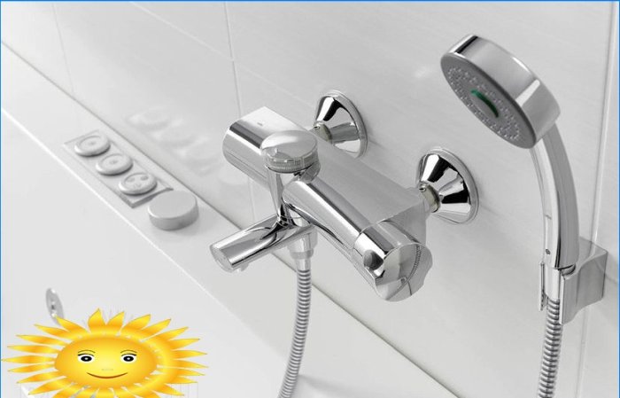 Išmanioji santechnika: termostatiniai vonios maišytuvai