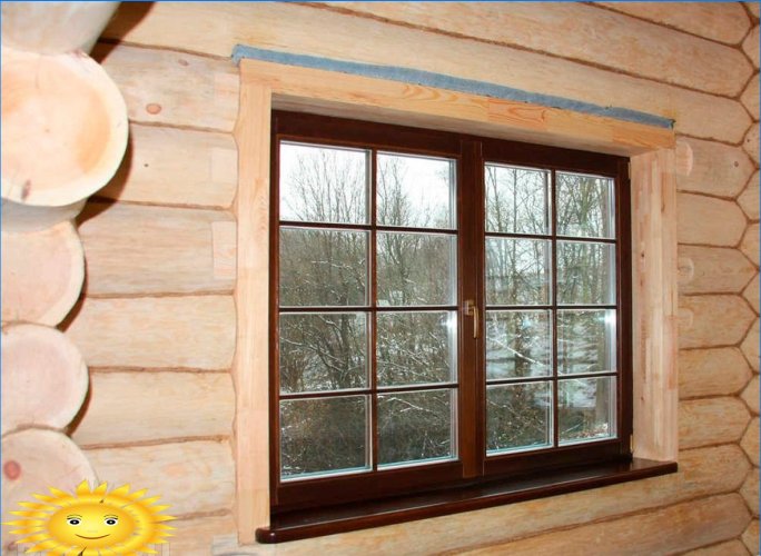 Medinio namo langų šlaitai: apdailos galimybės