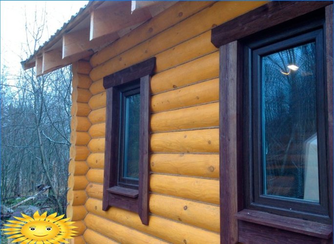 Medinio namo langų šlaitai: apdailos galimybės
