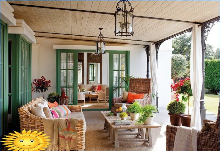 Penkios idėjos terasos ar verandos dekoravimui