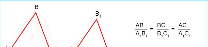 Trijų trikampių iš trijų pusių panašumas