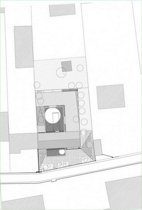 Konsolinio namo Prancūzijoje grindų planų schema