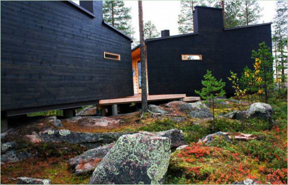 Kūrybiška ir šiuolaikiška vila "Villa Valtanen" atokioje, šaltoje Laplandijoje