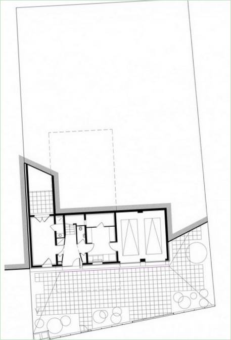 Konsolinio namo Prancūzijoje grindų planų schema